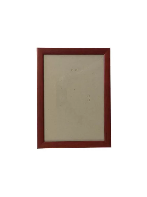 Kész A4 keret, üveggel - barna