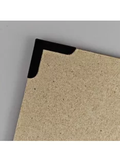 Fém sarokvédő könyvkötéshez 25mm fekete