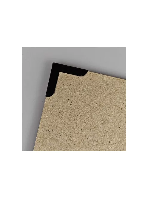 Fém sarokvédő könyvkötéshez 25mm fekete