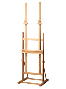 H típusú dupla festőállvány - tömör bükkfa