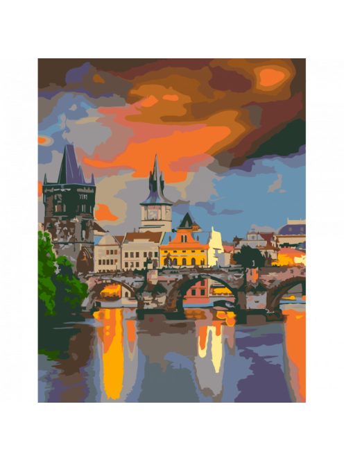 Festés számok szerint Rosa – Károly híd 244