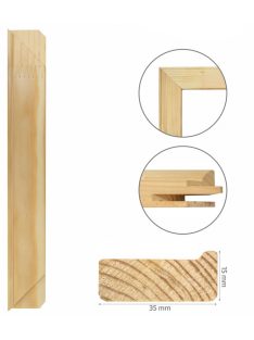 15x35mm profilú feszítőrudak – 55cm