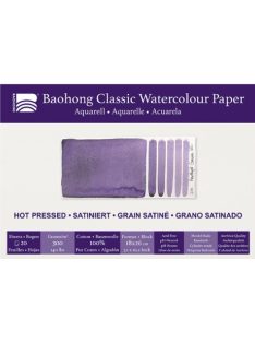 akvarell pad Baohong Classic 18x26cm hot pressed 300g