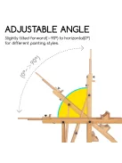Nagy bükkfa festőállvány Meeden type H 6018