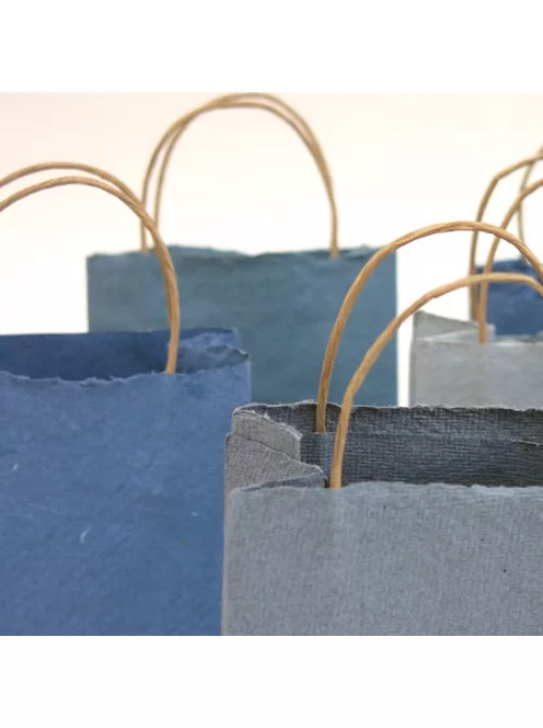 Khadi táska kézzel készített papírból 25x20cm sötétszürke