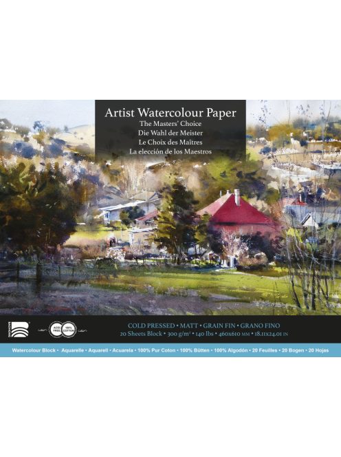 Akvarell tömb Baohong Masters 46x61cm cold pressed 300g