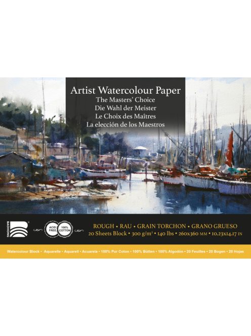 Akvarell tömb Baohong Masters 26x36cm durva 300g