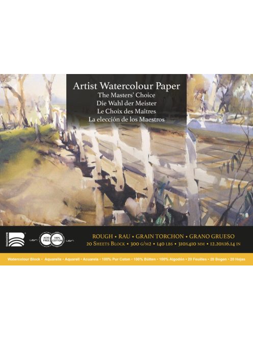 Akvarell tömb Baohong Masters 31x41cm durva 300g