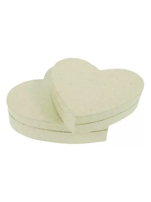 Szív alakú doboz papíranyagból 13x11x3.5cm