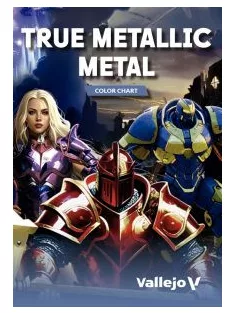 Vallejo színkártya: True Metallic Metal