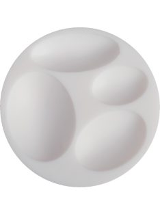 Cernit szilikon forma, átmérője 7 cm, ovális formák