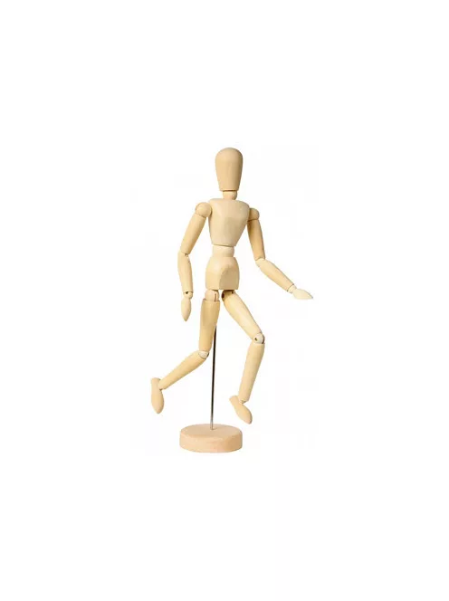 Mozgatható fa bábu 14cm