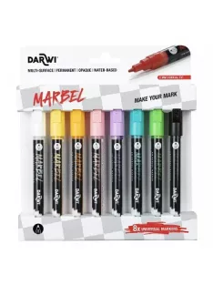 Marbel akril marker készlet 8 db 2mm – Pastel