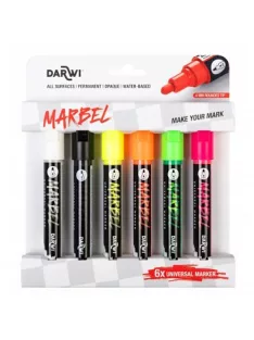 Marbel akril marker készlet 6 pcs 4mm – Fluo