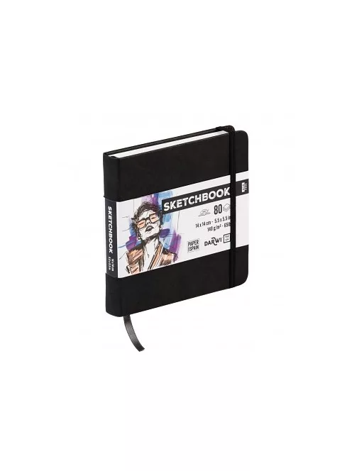 Darwi vázlatkönyv 14x14 – Black
