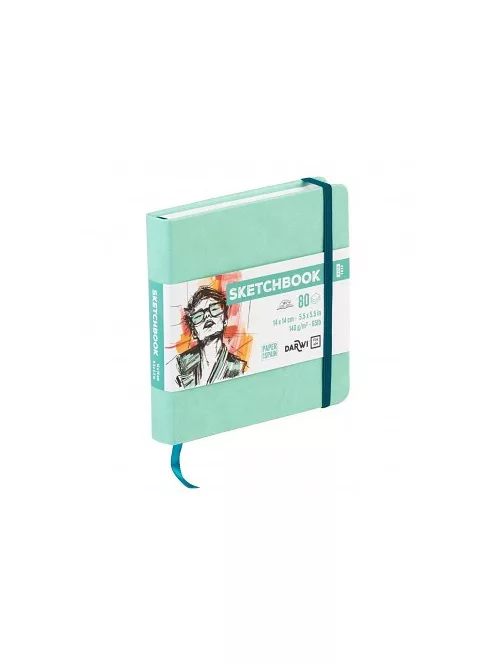 Darwi vázlatkönyv 14x14  Mintgreen