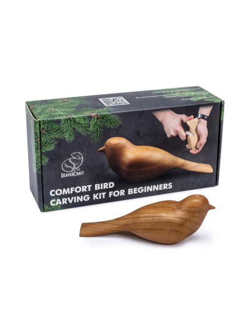 BeaverCraft ajándék faragó készlet – madár