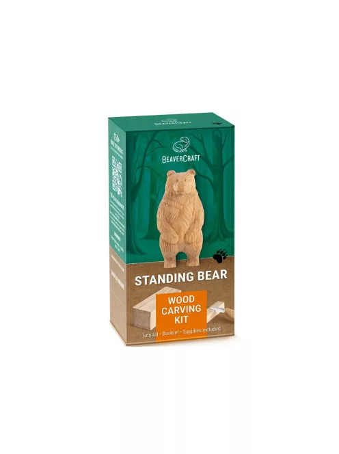 BeaverCraft Wood Carving Kit  Standing Bear