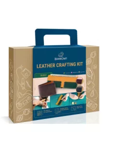 BeaverCraft Leather Wallet Making Kit – black-grey