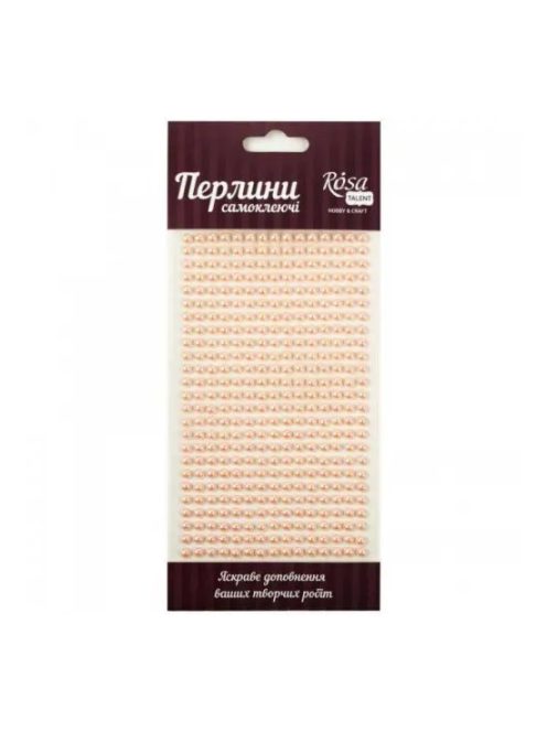 Self-adhesive Glitter Pearls 5mm 375pcs – rózsaszín