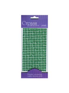Self-adhesive Glitter Rhinestones 5mm 375pcs – zöld