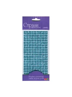 Self-adhesive glitter stones 5mm 375pcs - világos kék
