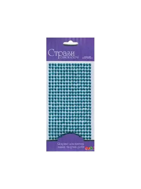 Self-adhesive glitter stones 5mm 375pcs - világos kék