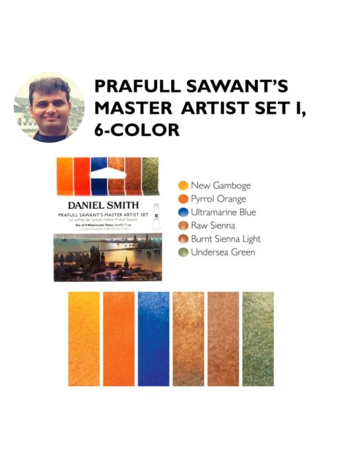 Set of watercolor paints DS 6x5ml Prafull Sawant mester set