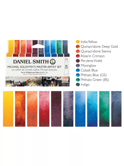 Set of watercolor paints DS 10x5ml Michael Solovyev's mester set