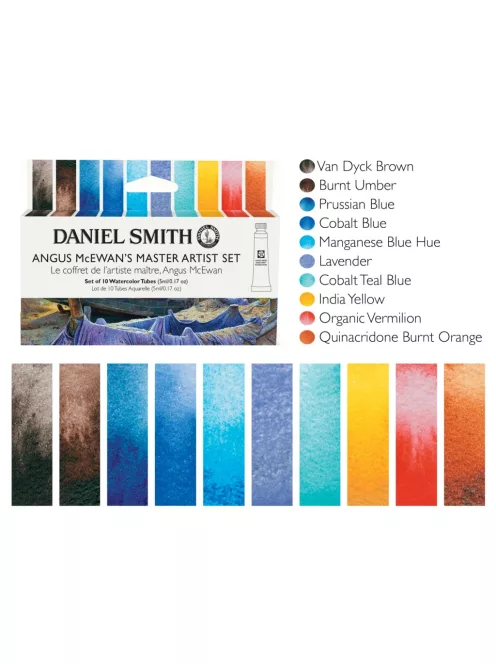 Set of watercolor paints DS 10x5ml Angus McEwan's mester set