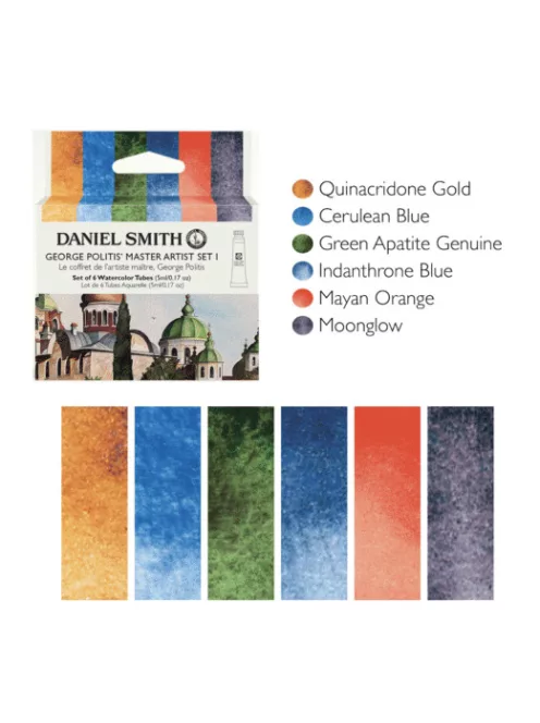 Set of watercolor paints DS 6x5ml George Politis mester set 1