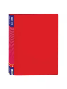 Gyűrűs mappa 4 gyűrűvel, A4-hez piros
