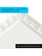 Porcelán paletta téglalap alakú 18 mélyedés 14x20cm