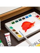 Porcelán paletta téglalap alakú 18 mélyedés 14x20cm