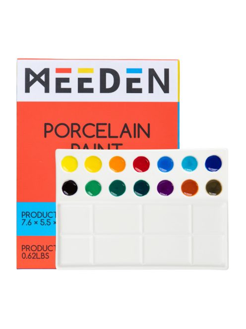 Porcelain palette rectangular 22 wells 14x19cm