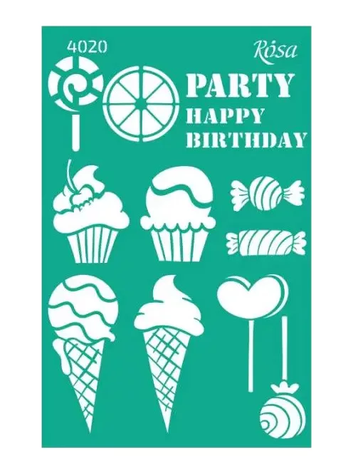 Stencil repeatable self-adhesive 13x20cm – 4020