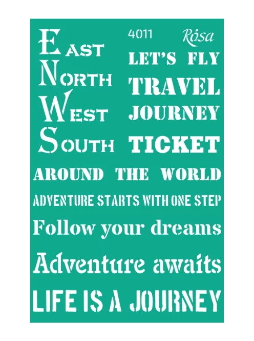 Sablon újrahasználható öntapadó 13x20cm – 4011