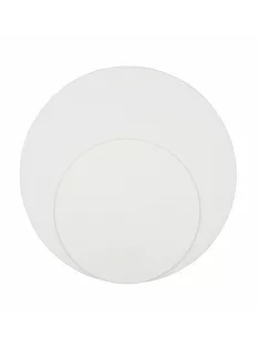 Round canvas on board Rosa 40cm