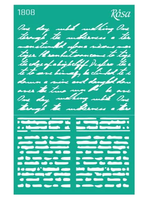 Sablon újrahasználható öntapadó 13x20cm – 1808