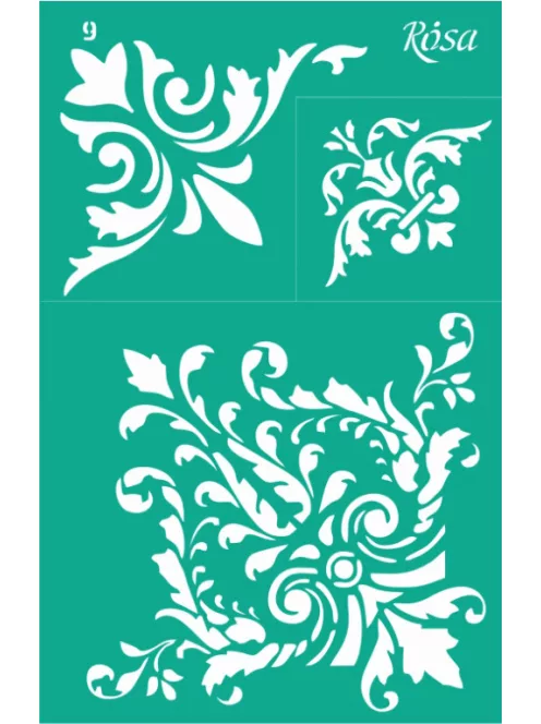 Sablon újrahasználható öntapadó 13x20cm – 9