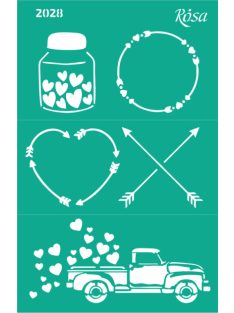 Ismételhető öntapadós sablon 13x20cm – 2028