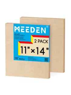 Meeden wooden painting board, set of 2 - 30x30cm