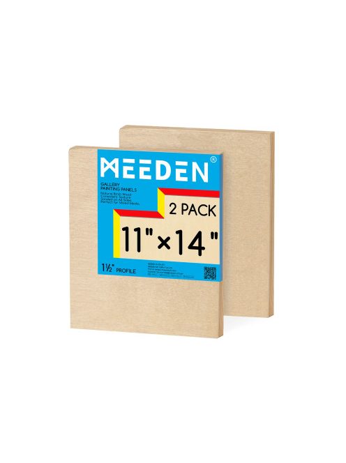 Meeden wooden painting board, set of 2 - 40x50cm
