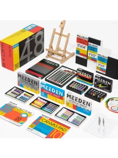 Complete set for acrylic painting Meeden 72 pcs with easel