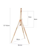 Pleinair beech easel Meeden 6077 with case