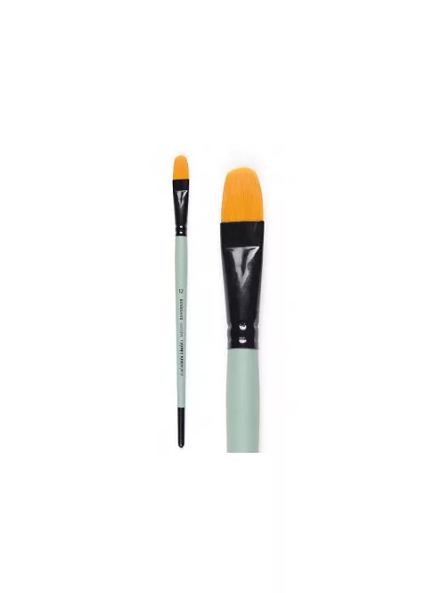 Flat rounded brush Renesans 1006FR short - size 12