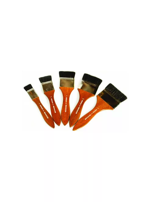 Széles ecset Renesans 8022 rövid természetes sörtével - 2.5cm méret