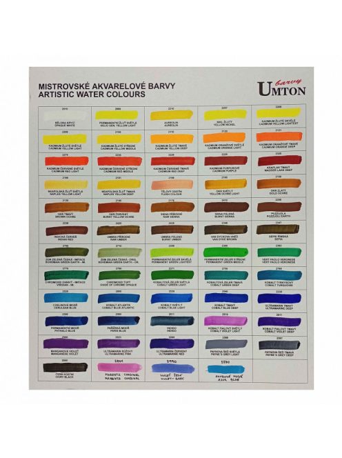 Akvarell festékminta Umton