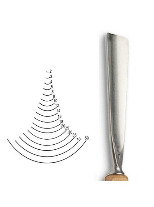 Stubai U-alakú véső 5507 – szélesség 30 mm
