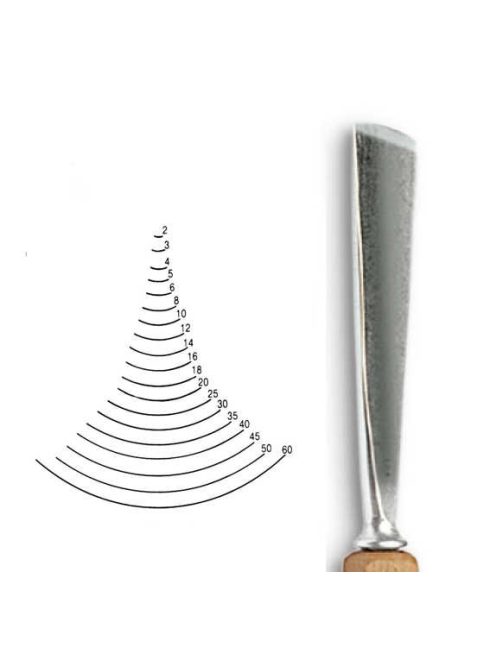 Stubai finom U-kúpos véső 5556 – szélesség 10 mm